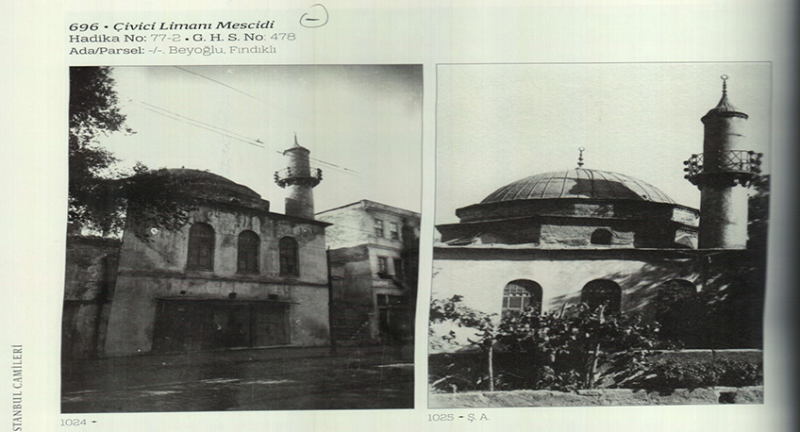 Tophane Çivici Limanı Camii / 'İzârî Mehmed Efendi Camii